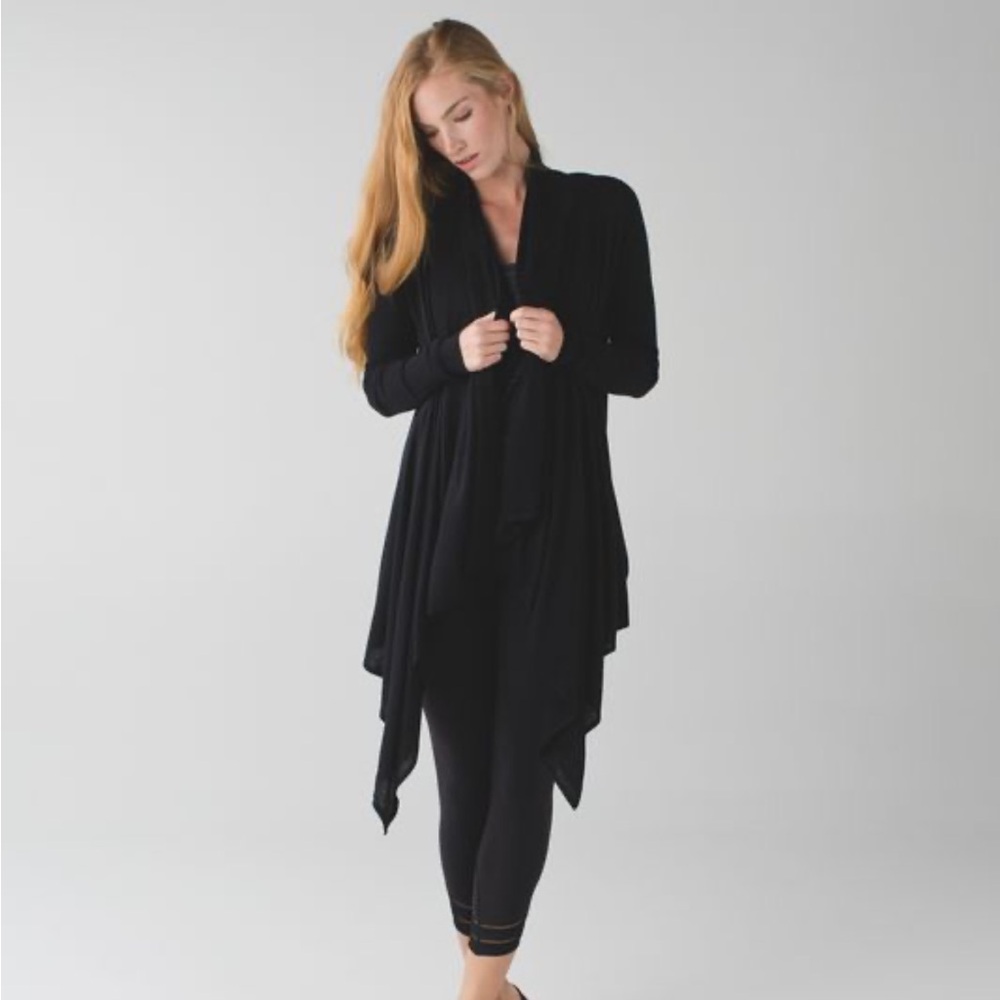 Lululemon Open Front Knit Sweater Wrap Sz 8